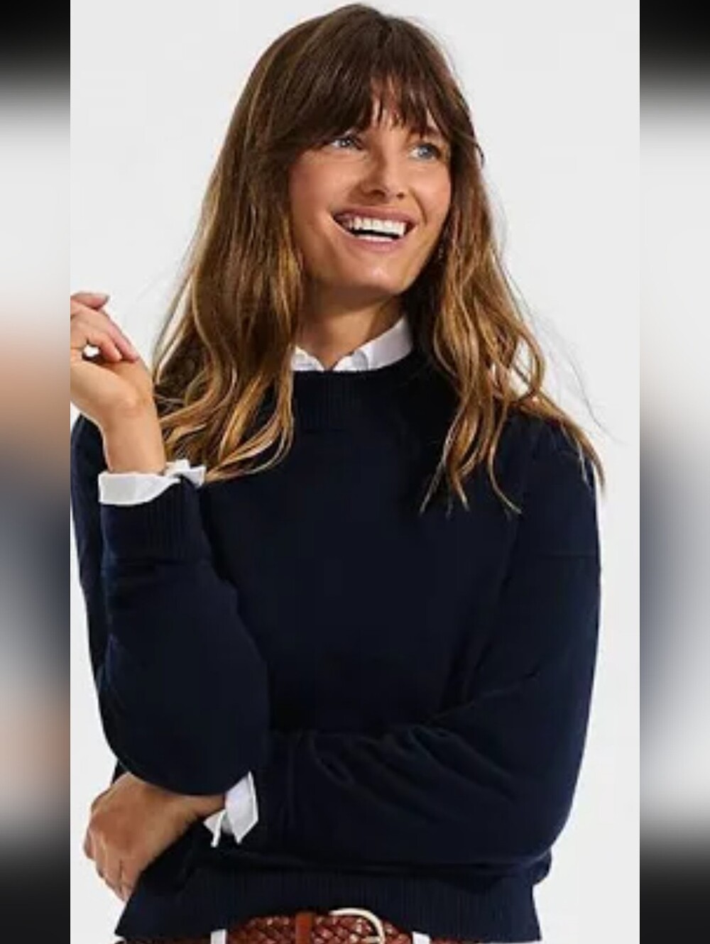 100% Cashmere Admiral Blue Crewneck Women’s Sweater Large